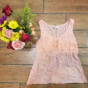 Peach NOA NOA Tank Top with White Flowers